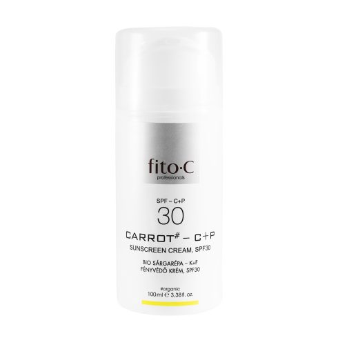 fito.C - Carrot - C+P Sunscreen Cream, SPF30 - Bio Sárgarépa - K+F Fényvédő Krém, SPF30, 100ml