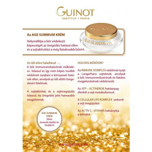 Guinot - Age Summum - Antiage Krém, 50ml