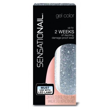 Sensationail - Gél Lakk - Silver Glitter, 7,39ml