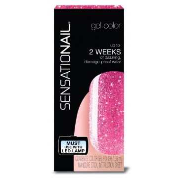 Sensationail - Gél Lakk - Rose Gold Glitter, 7,39ml