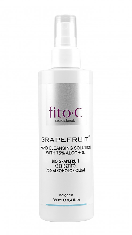 fito.C - Grapefruit Hand Cleansing Solution Spray with 75% Alcohol - Bio Grapefruit Kéztisztító 75% Alkoholos Oldat Spray, 250ml