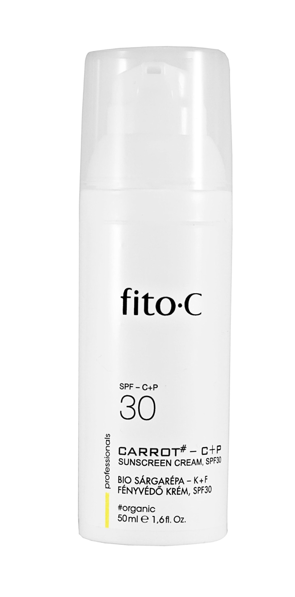 fito.C - Carrot - C+P Sunscreen Cream, SPF30 - Bio Sárgarépa - K+F Fényvédő Krém, SPF30, 50ml